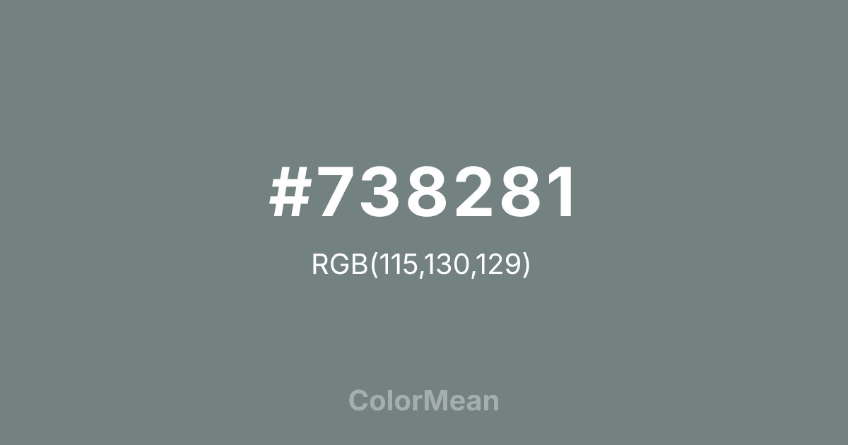 #738281 color swatch