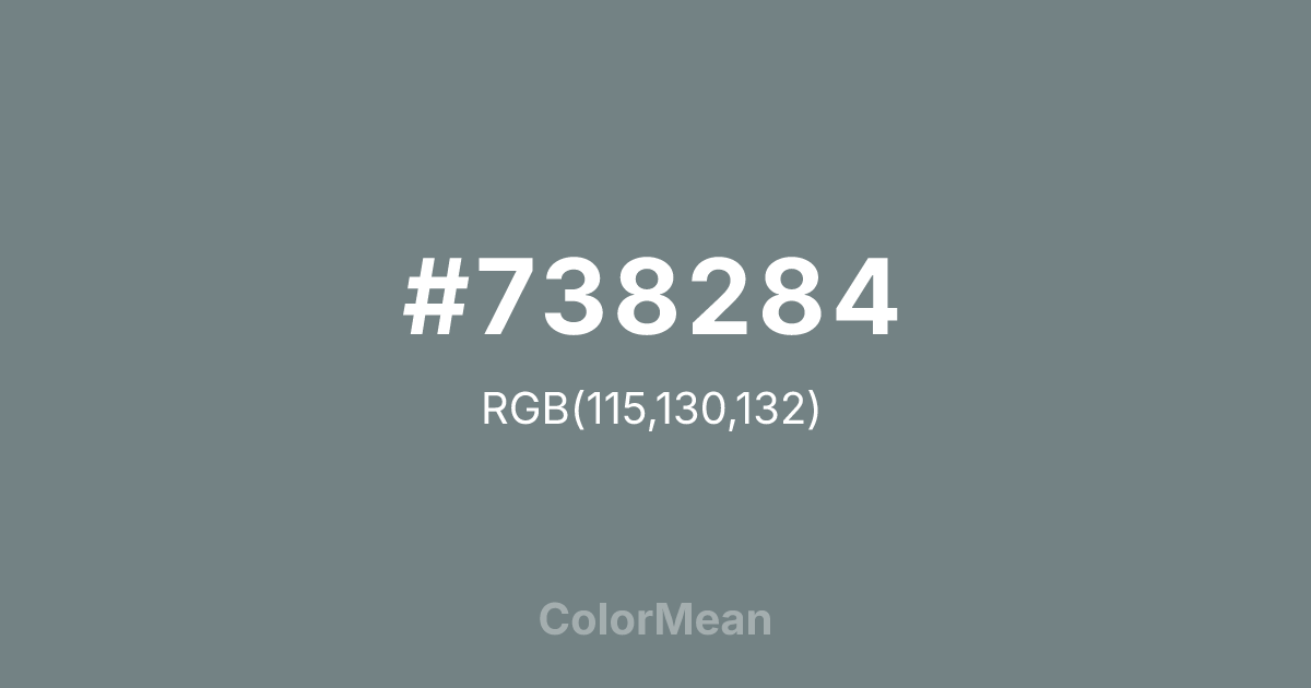 #738284 color swatch
