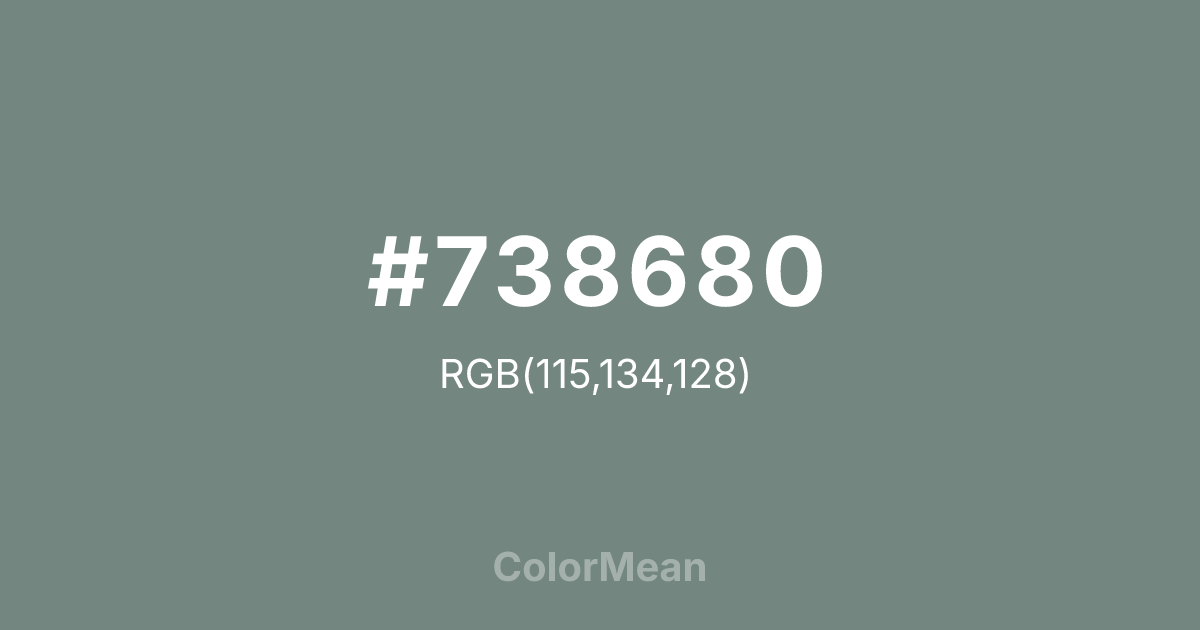 #738680 color swatch