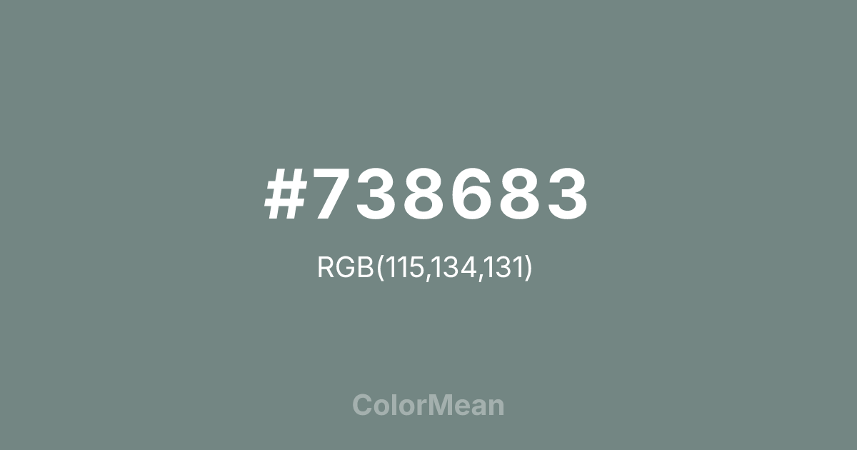 #738683 color swatch