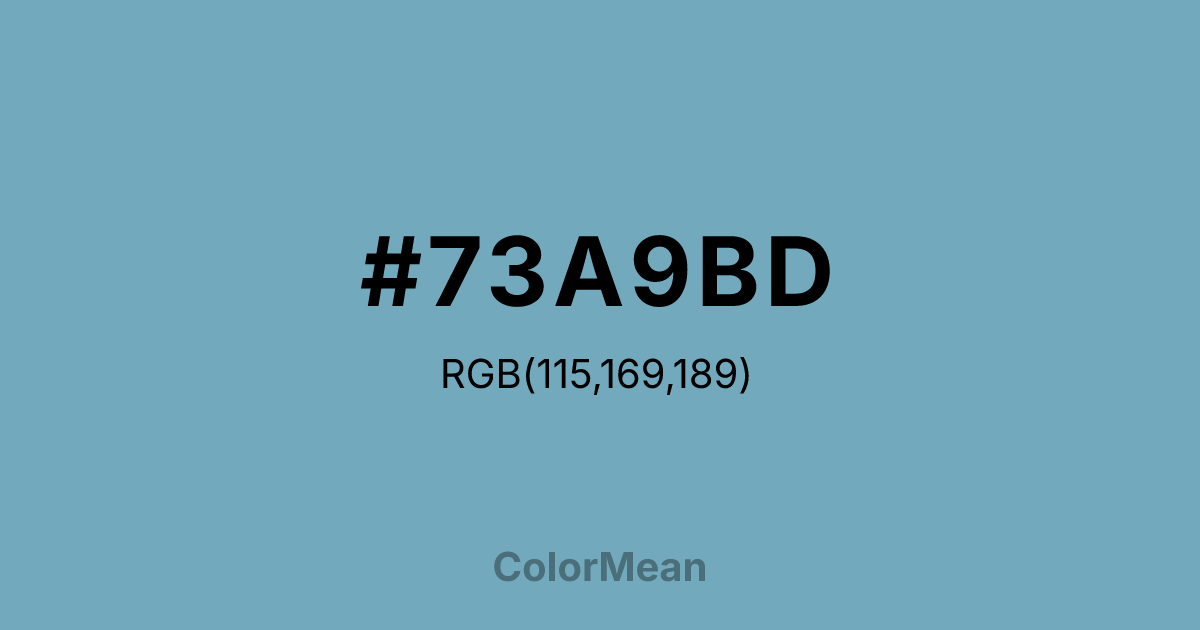 #73A9BD color swatch