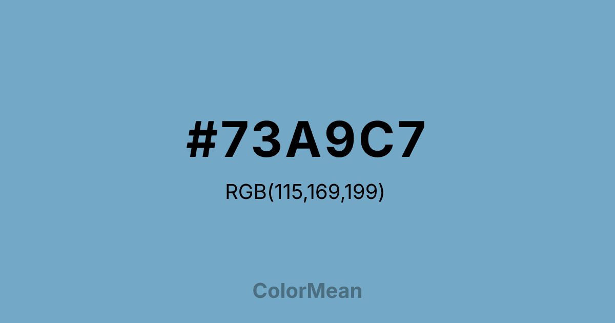 #73A9C7 color swatch