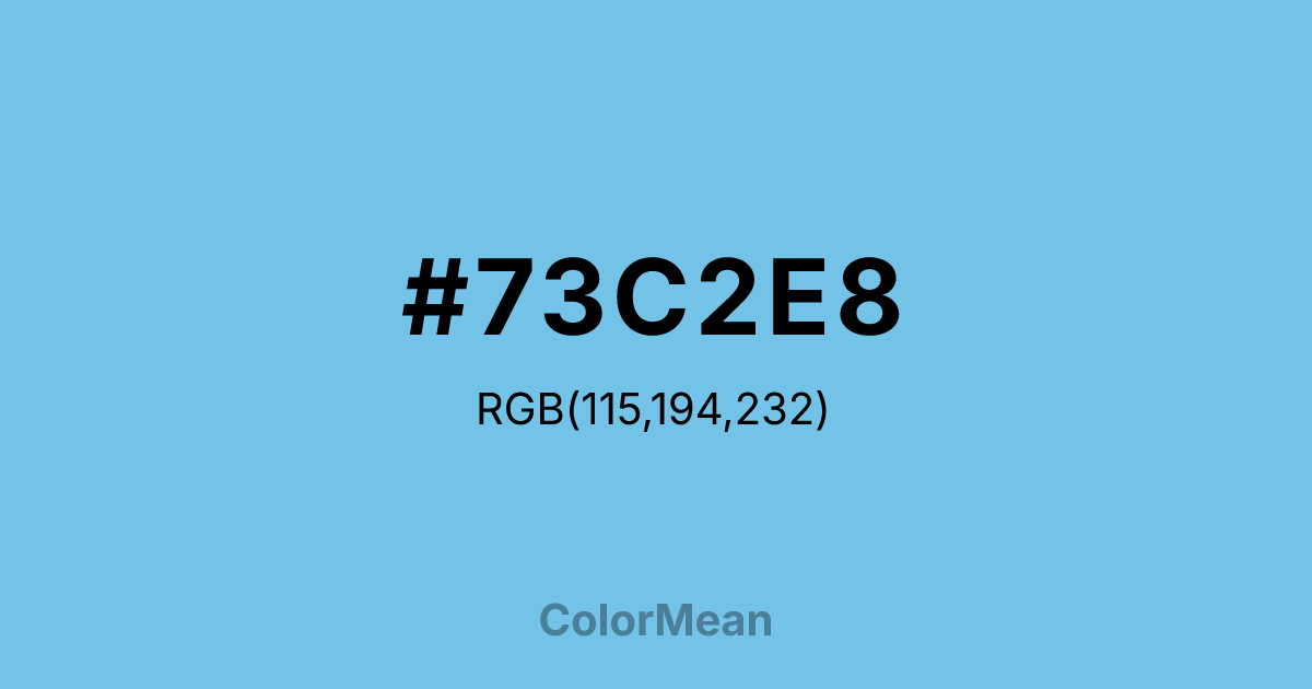 #73C2E8 color swatch