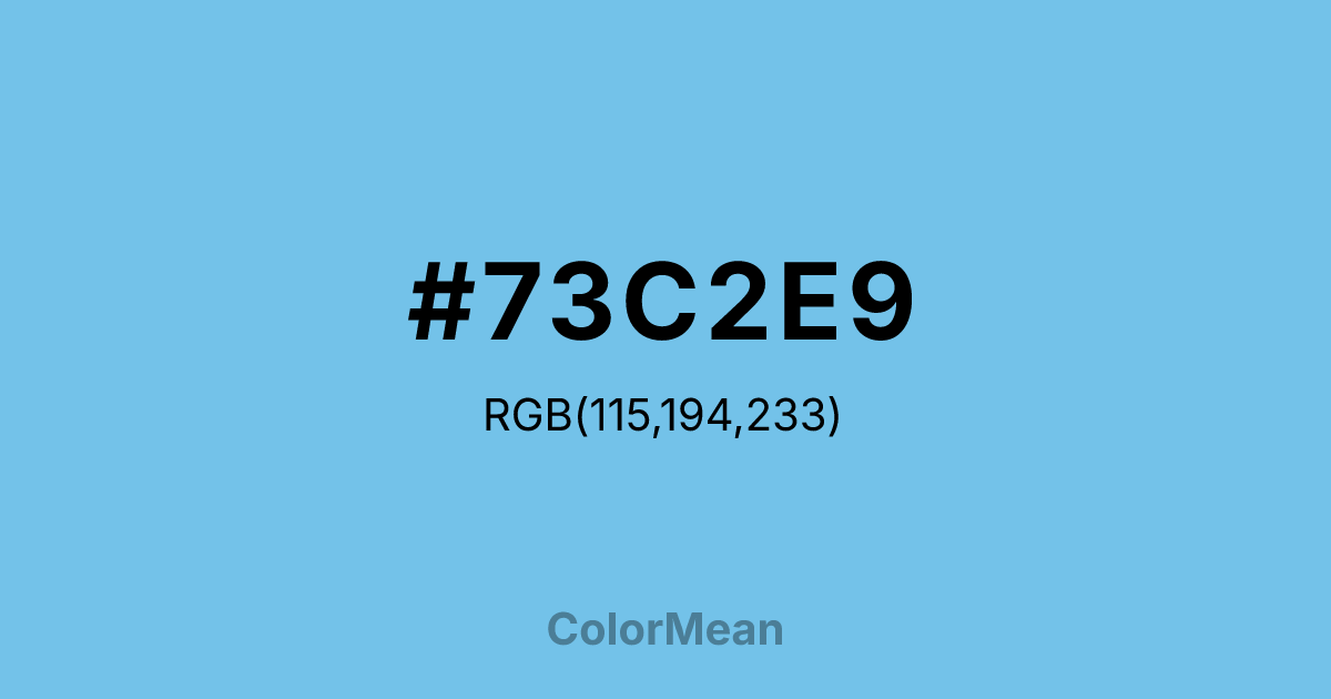 #73C2E9 color swatch
