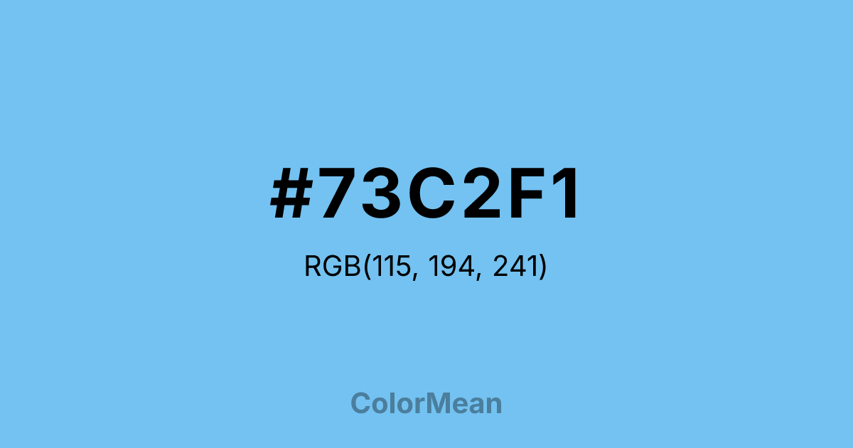 #73C2F1 color swatch