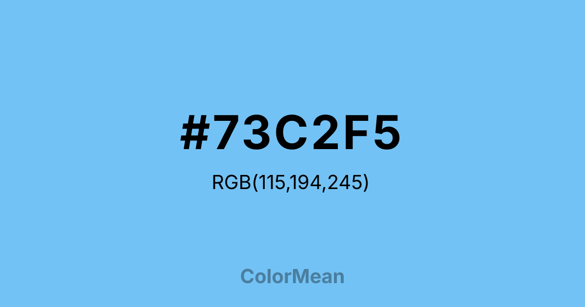 #73C2F5 color swatch