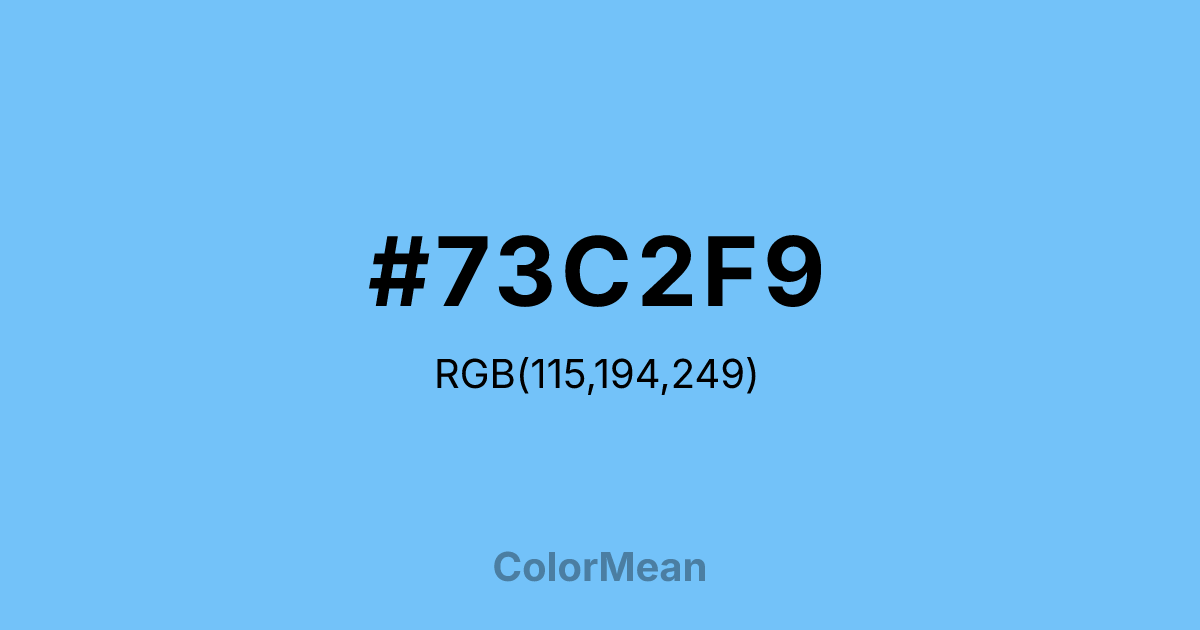 #73C2F9 color swatch