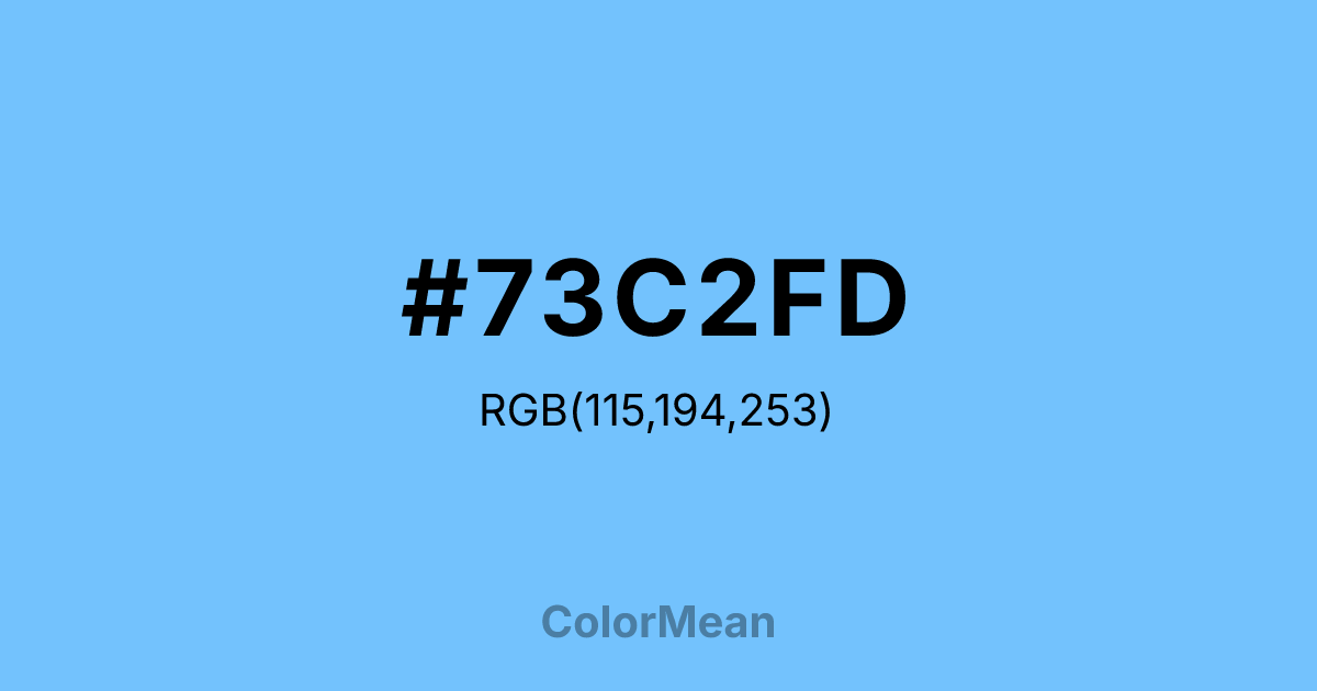 #73C2FD color swatch