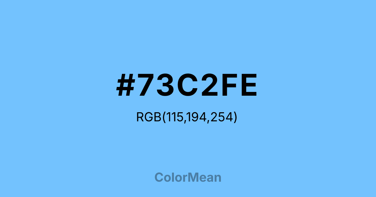 #73C2FE color swatch