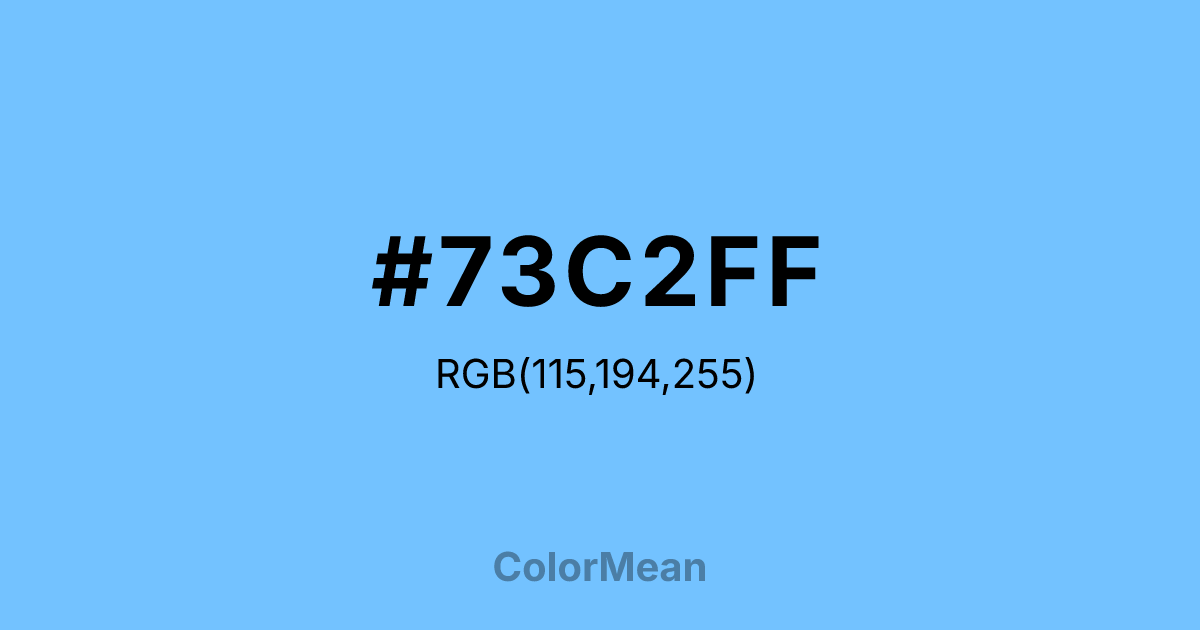 #73C2FF color swatch