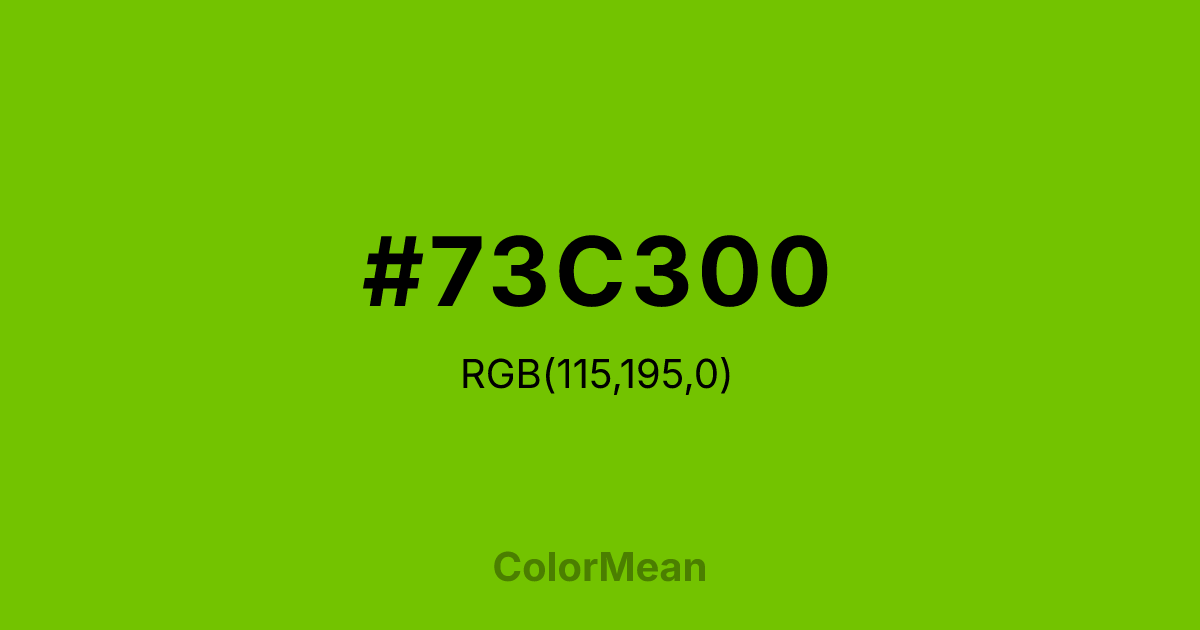 #73C300 color swatch
