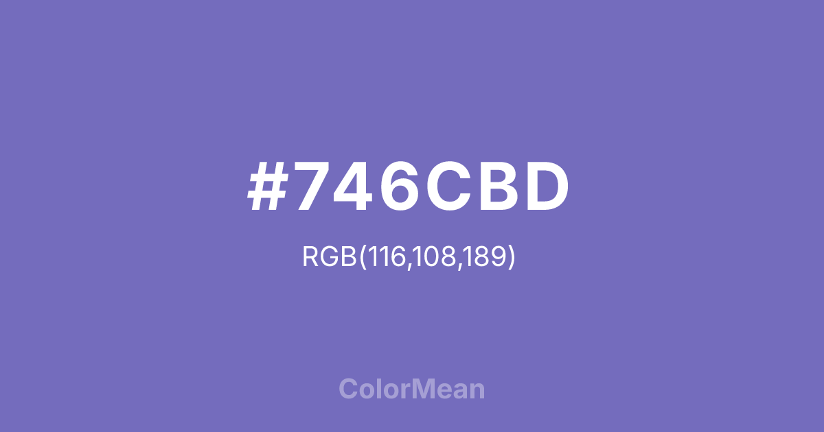 #746CBD color swatch
