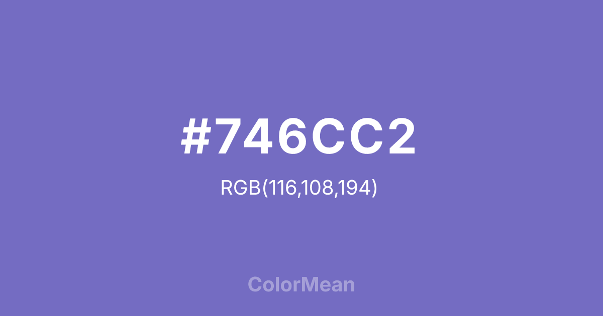 #746CC2 color swatch