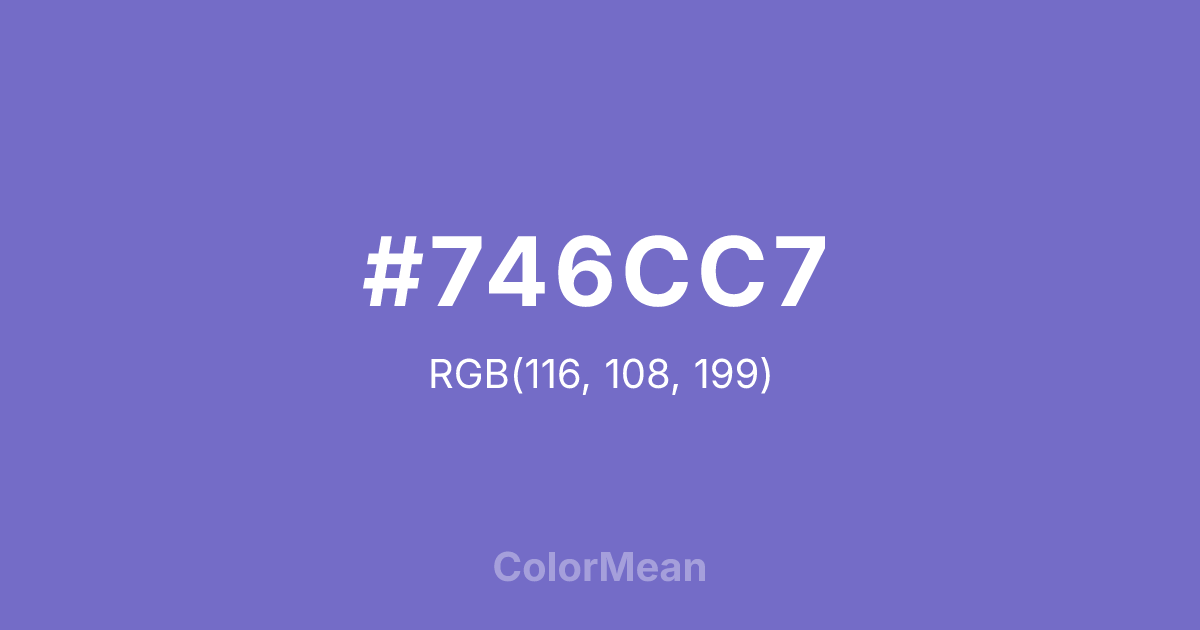 #746CC7 color swatch