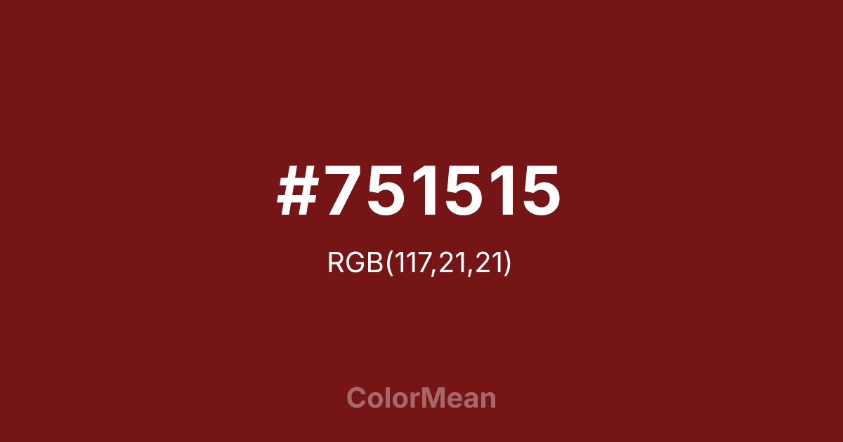 #751515 color swatch