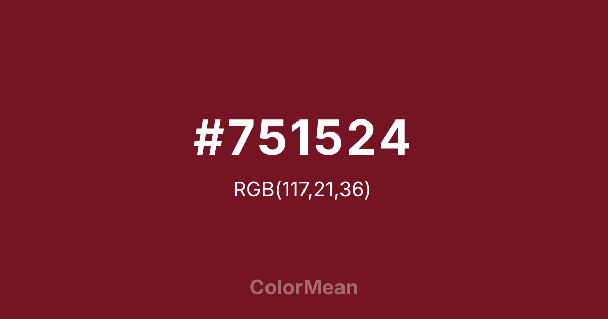#751524 color swatch