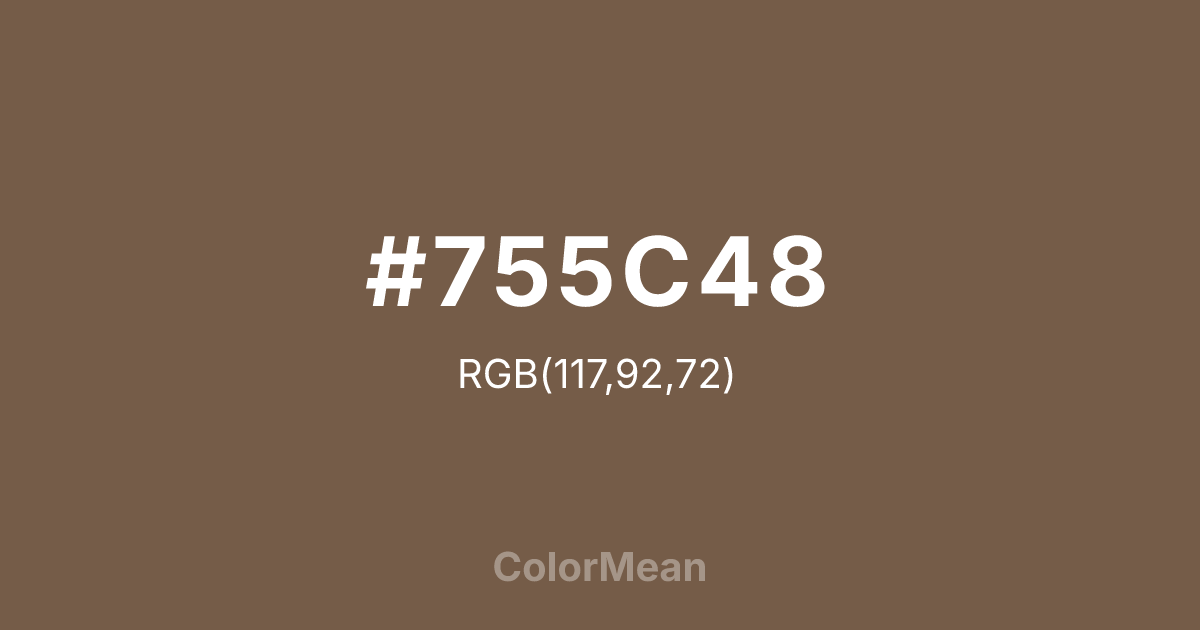 #755C48 color swatch