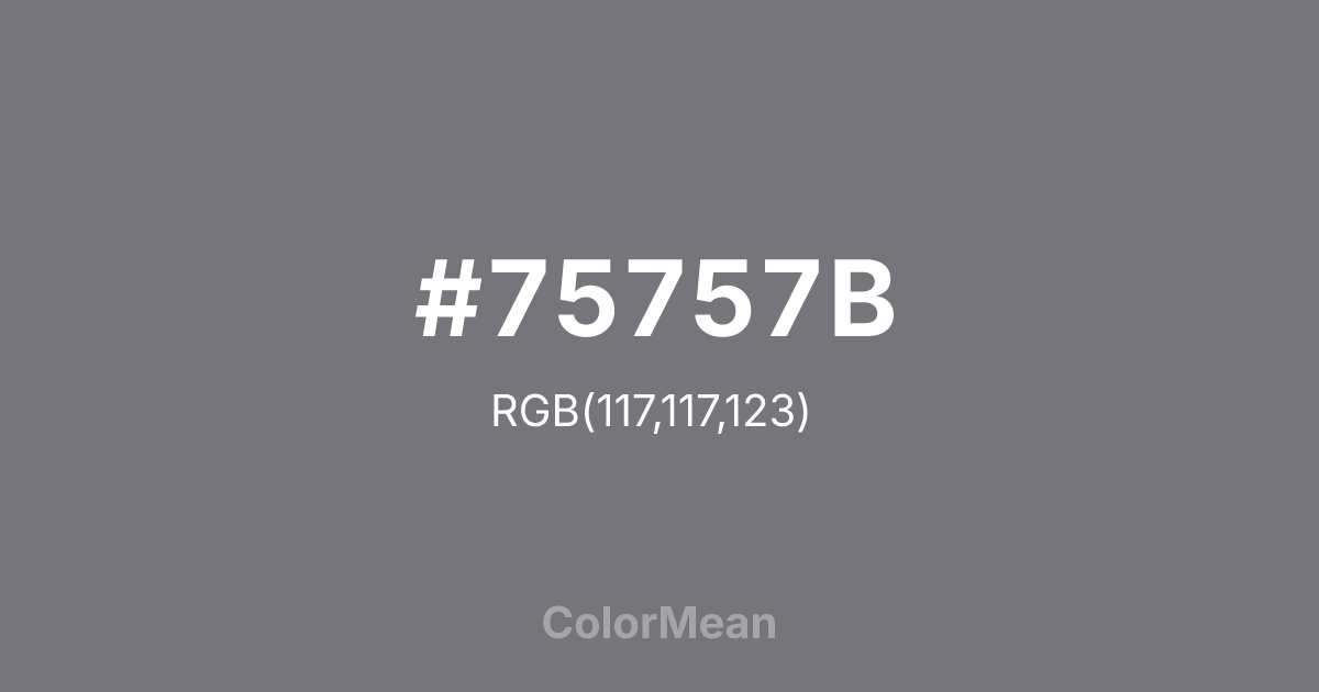 #75757B color swatch