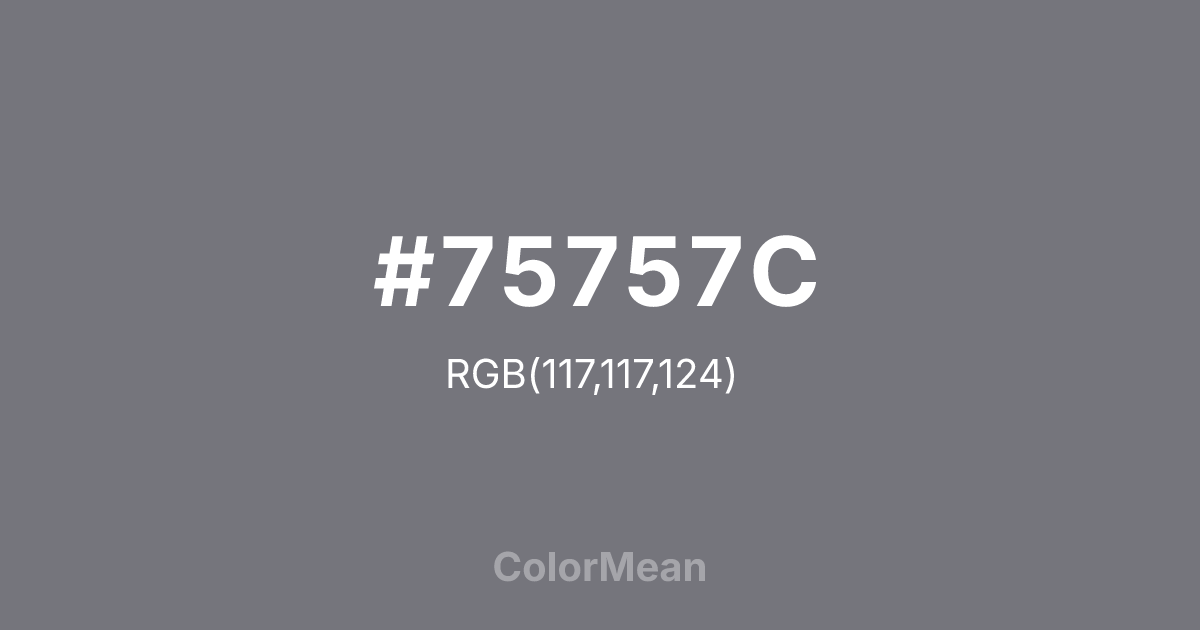 #75757C color swatch