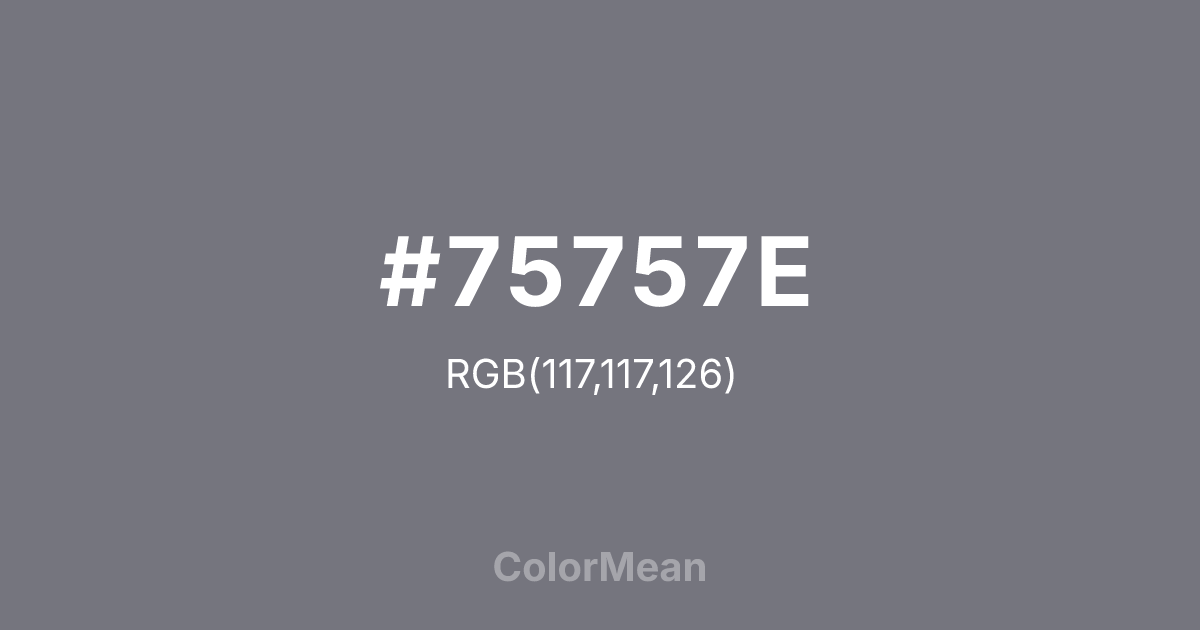 #75757E color swatch