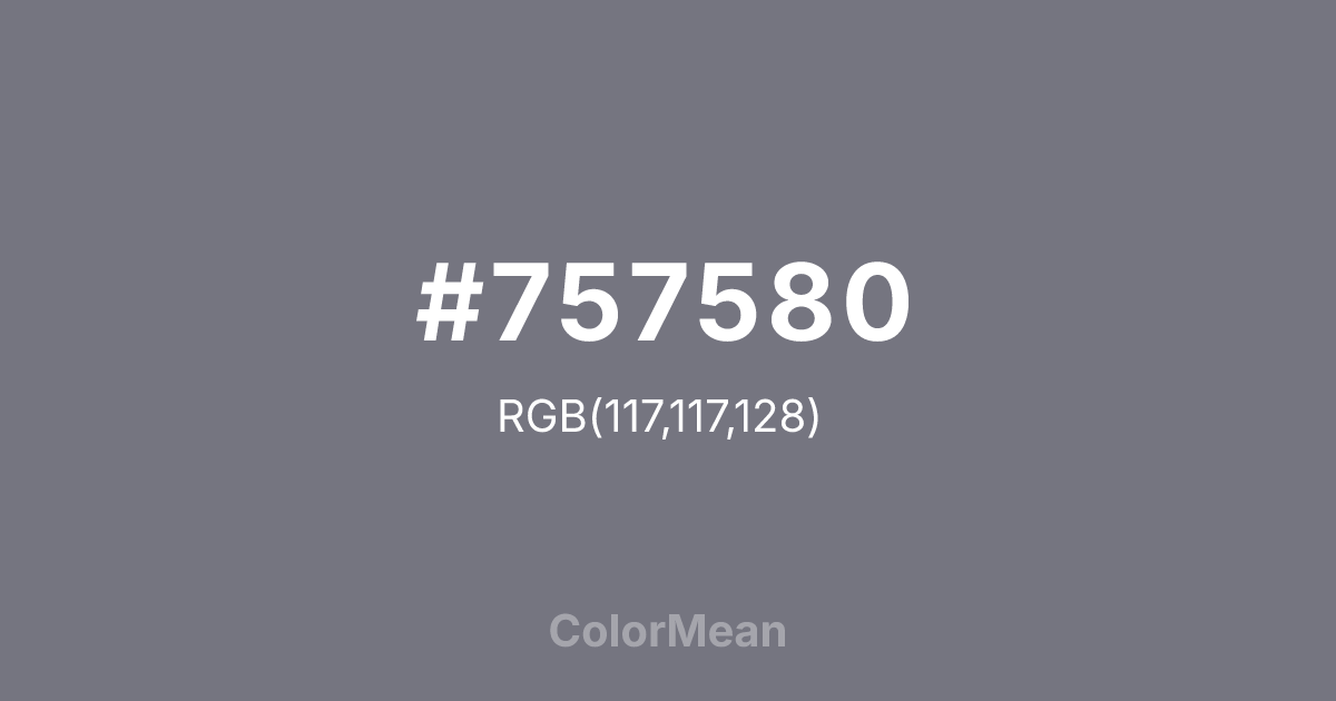 #757580 color swatch