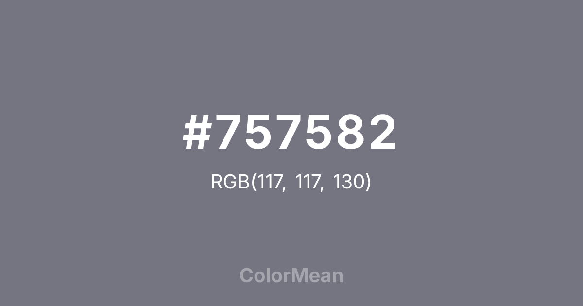 #757582 color swatch