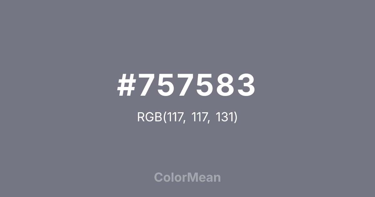 #757583 color swatch