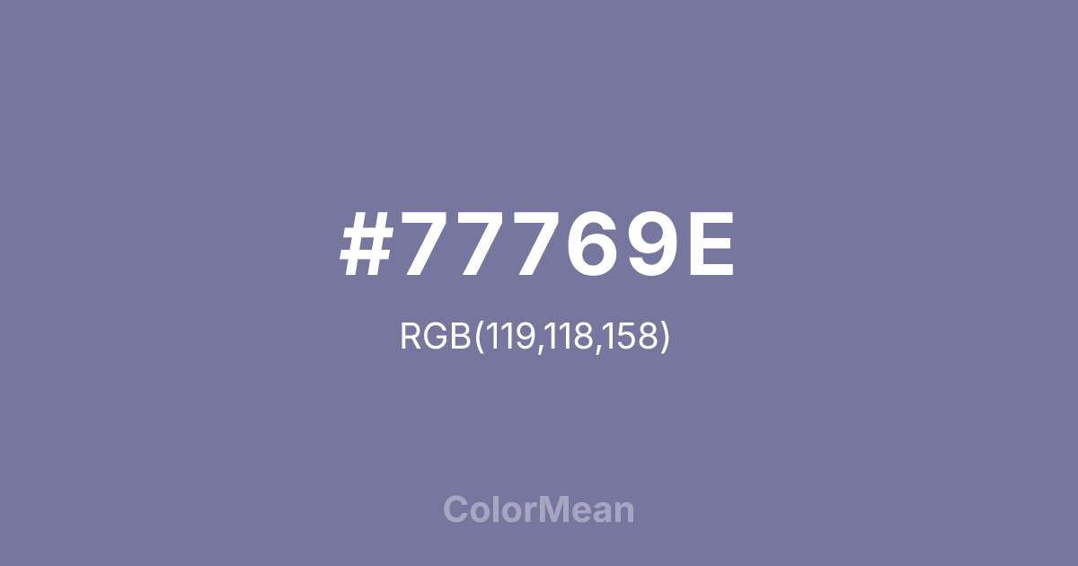 #77769E color swatch