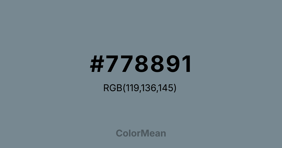 #778891 color swatch