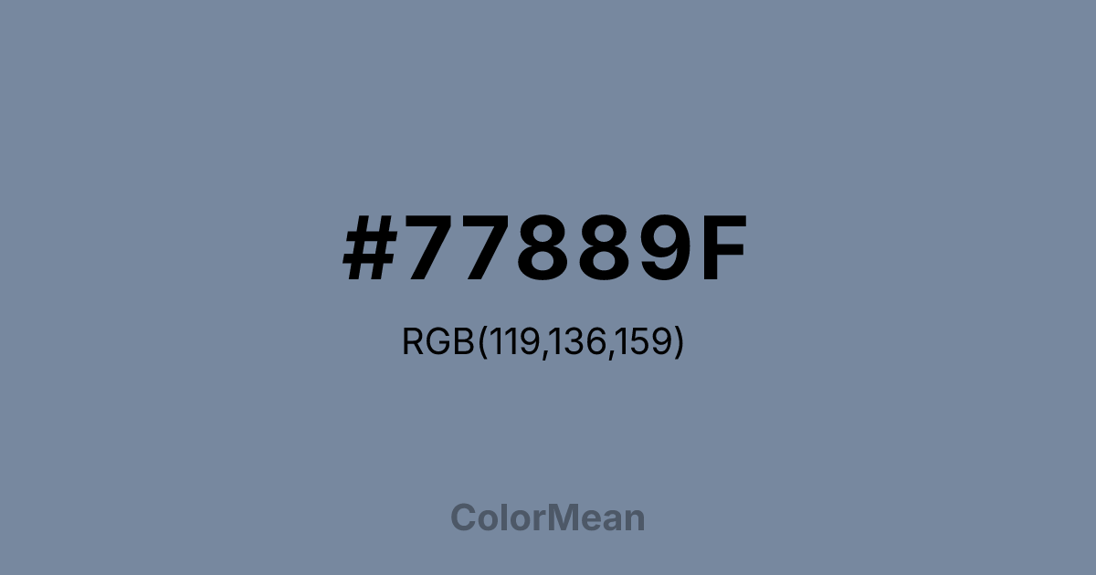 #77889F color swatch