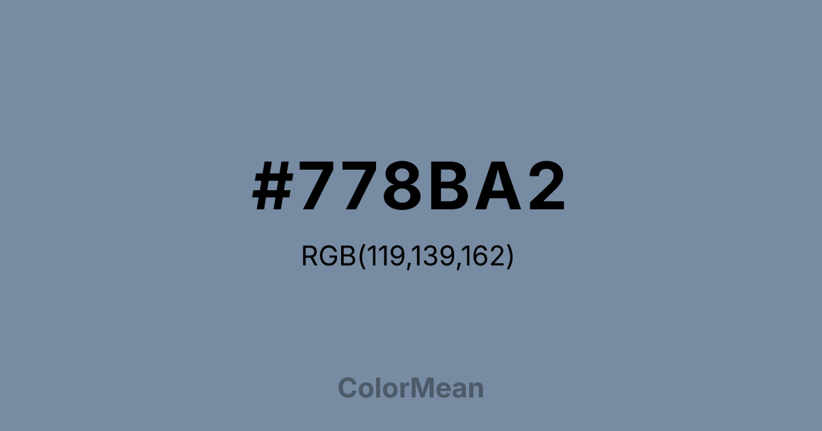 #778BA2 color swatch