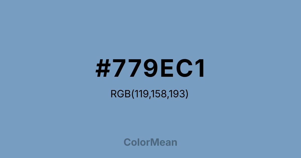 #779EC1 color swatch