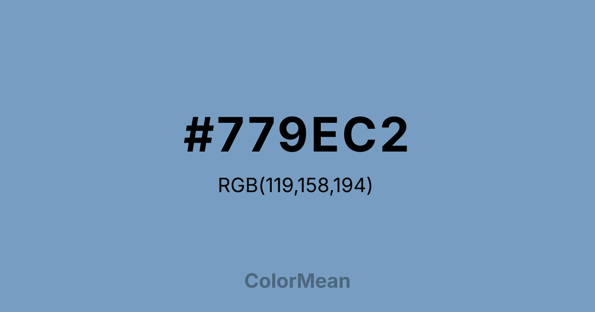 #779EC2 color swatch