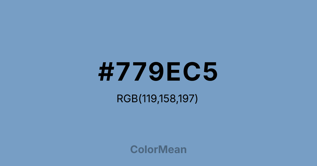 #779EC5 color swatch