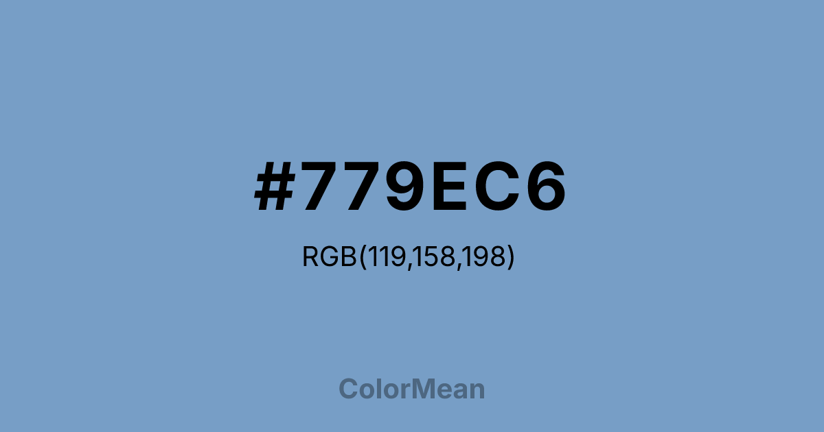 #779EC6 color swatch