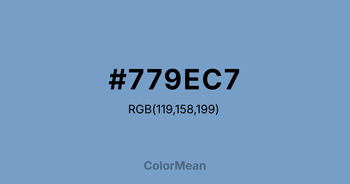 #779EC7 color swatch