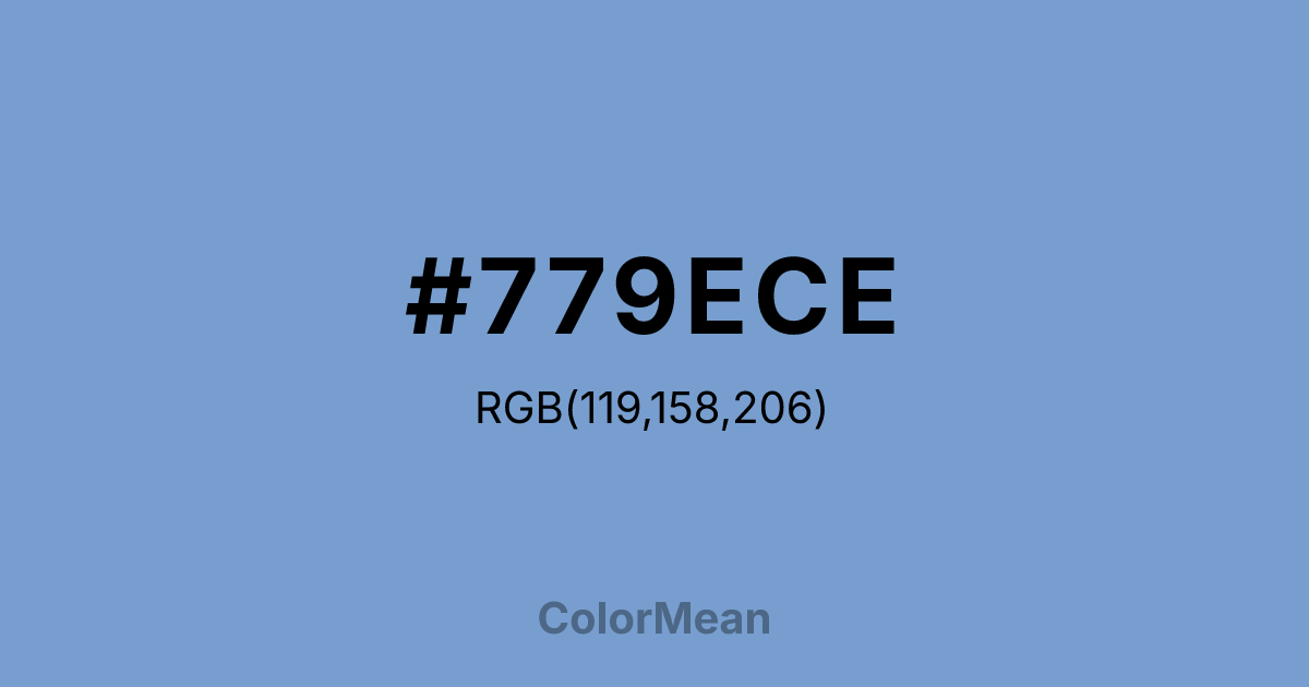 #779ECE color swatch