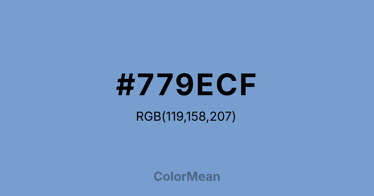 #779ECF color swatch