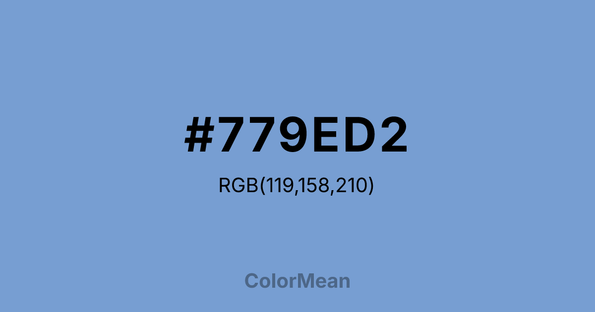 #779ED2 color swatch