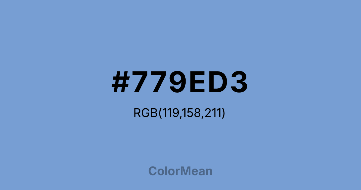 #779ED3 color swatch