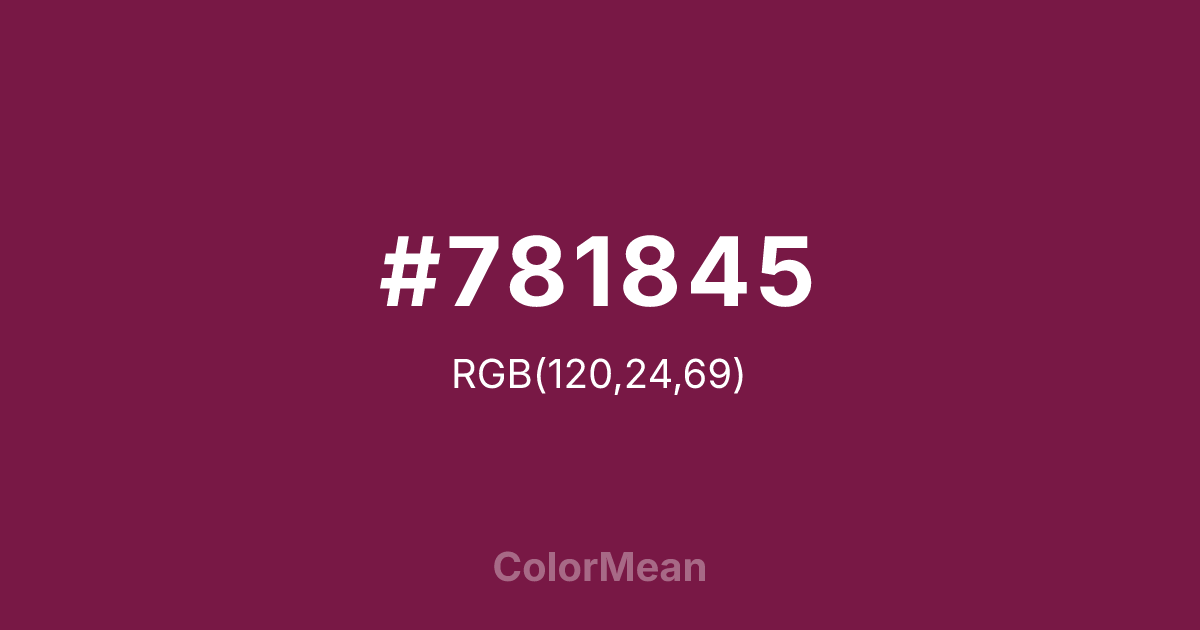 #781845 color swatch