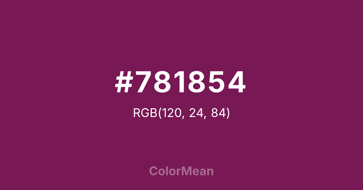 #781854 color swatch