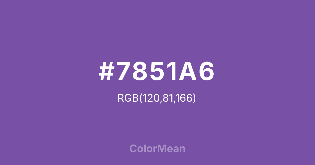 #7851A6 color swatch
