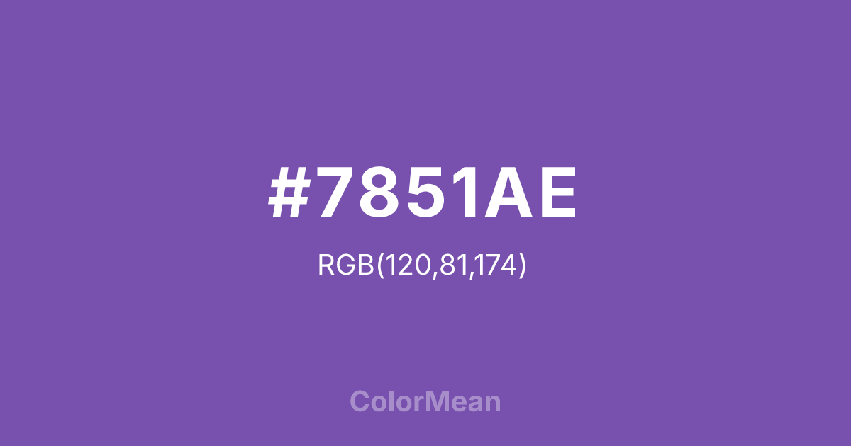 #7851AE color swatch