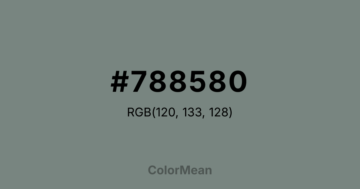 #788580 color swatch