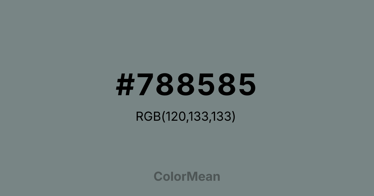 #788585 color swatch