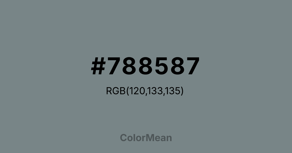 #788587 color swatch