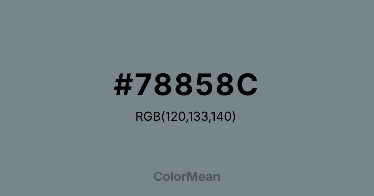 #78858C color swatch