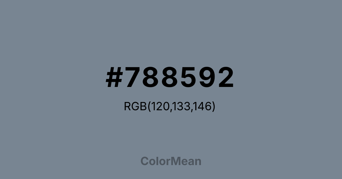 #788592 color swatch