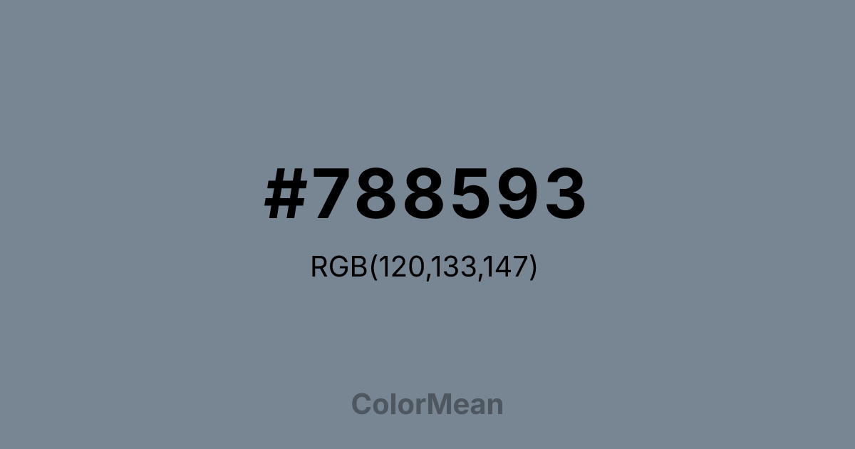 #788593 color swatch